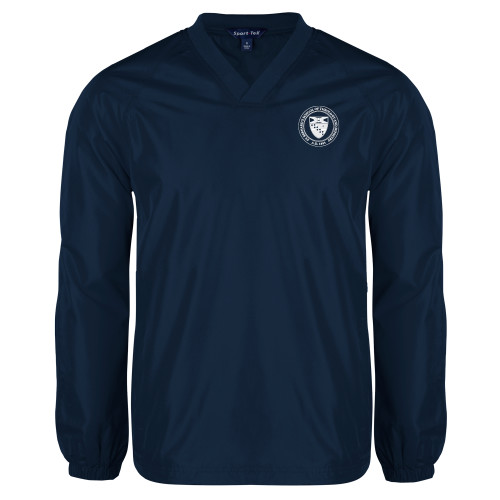  Navy V Neck Raglan Windshirt - Primary Seal