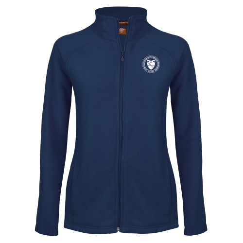  Womens Navy Fleece Full Zip Jacket - Primary Seal