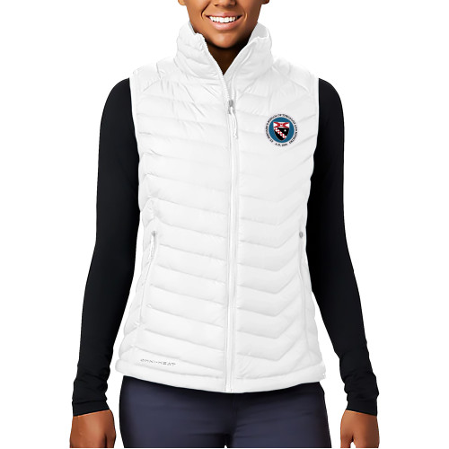  Columbia Womens White Powder Lite Vest - Primary Seal