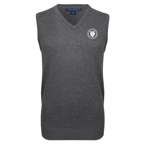  Charcoal VNeck Sweater Vest - Primary Seal