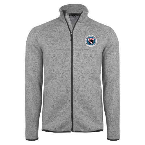  Grey Heather Sweater Fleece Jacket - Primary Seal
