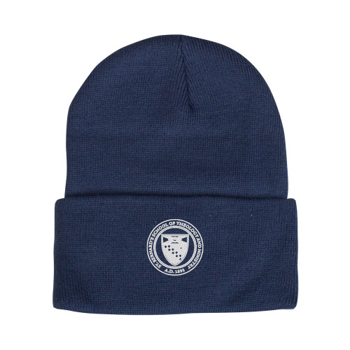  Steel Blue Knit Beanie w/Cuff - Primary Seal