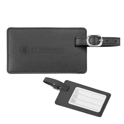  Neoskin Black Luggage Tag - Primary Mark Engraved