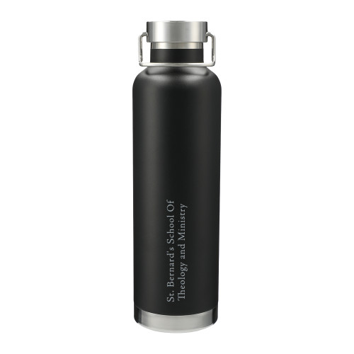  Thor Copper Vacuum Insulated Black Bottle 32oz - Stacked Primary Engraved