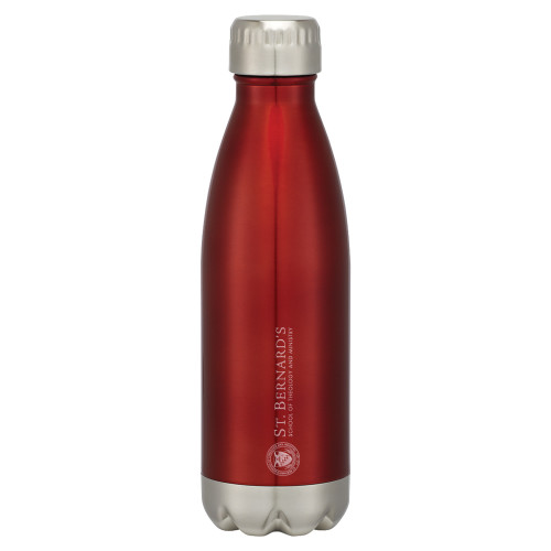 St Bernards Swig Stainless Steel Red Bottle 16oz