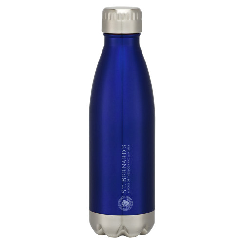  Swig Stainless Steel Blue Bottle 16oz - Primary Mark Engraved