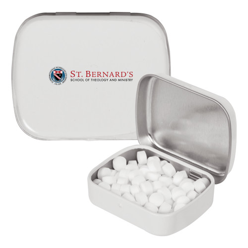  White Rectangular Peppermint Tin - Primary Mark