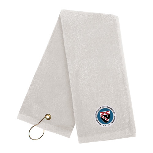  White Golf Towel - Primary Seal