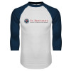 Thumbnail image for  White/Navy Raglan Baseball T Shirt