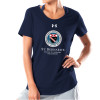 Thumbnail image for  Under Armour Womens Navy Charged Cotton Tee