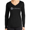 Thumbnail image for  Womens Black Performance Long Sleeve V Neck Shirt