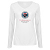 Thumbnail image for  Womens White Long Sleeve V Neck Tee
