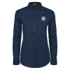 Thumbnail image for  Womens Navy Twill Button Down Long Sleeve 