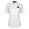 Thumbnail image for  Womens White Twill Button Up Short Sleeve