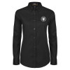 Thumbnail image for  Womens Black Twill Button Down Long Sleeve 