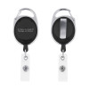 Thumbnail image for  Black Oval Retractable Badge Holder w/Clip