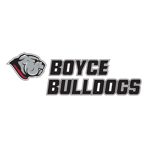 Large Decal-Boyce Bulldogs w Bulldog Head, 12 inches wide