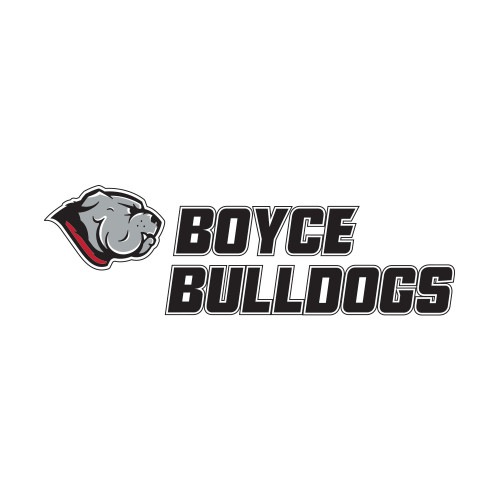 Small Decal-Boyce Bulldogs w Bulldog Head, 6 inches wide