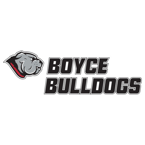 Extra Large Decal-Boyce Bulldogs w Bulldog Head, 18 inches wide