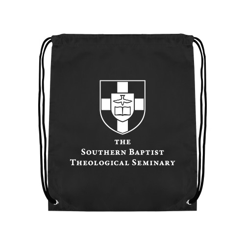 Black Drawstring Backpack-Primary Mark Vertical