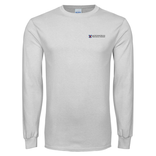 White Long Sleeve T Shirt-Primary Mark
