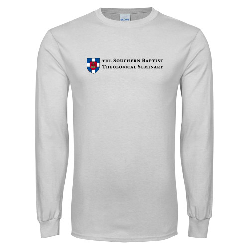 White Long Sleeve T Shirt-Primary Mark