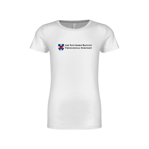 Next Level Girls White Fashion Fit T Shirt-Primary Mark