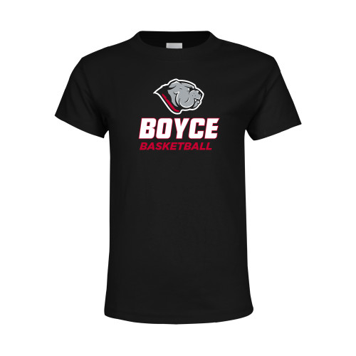 Youth Black T Shirt-Basketball