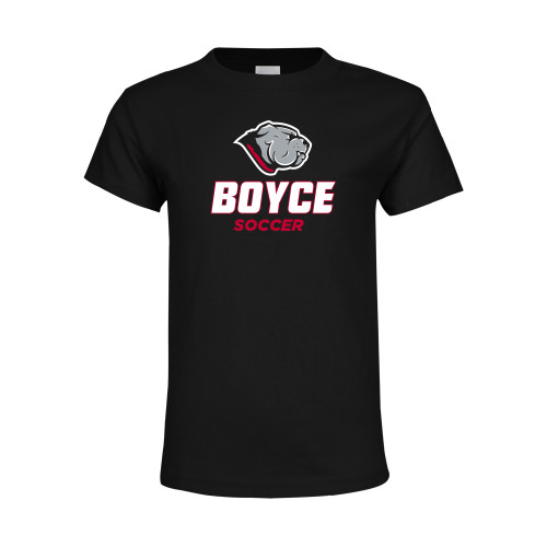 Youth Black T Shirt-Soccer