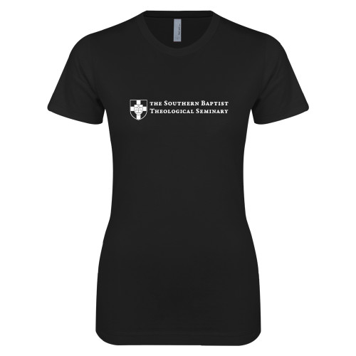 Next Level Womens Black Boyfriend Tee-Primary Mark