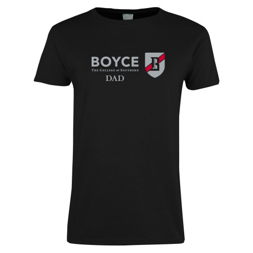 Womens Black Short Sleeve Tee-Boyce Dad