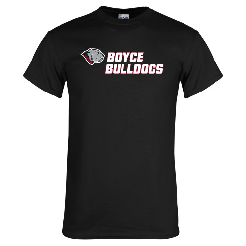 Black T Shirt-Boyce Bulldogs w Bulldog Head