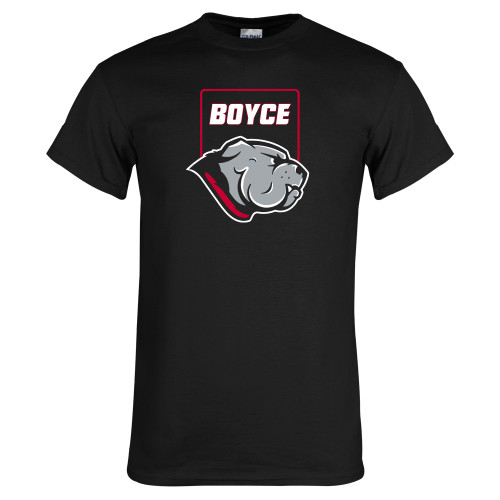 Black T Shirt-Bulldog Head