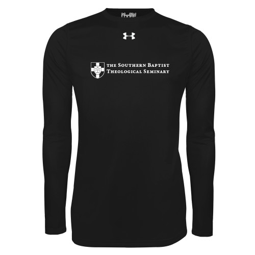 Under Armour Black Long Sleeve Tech Tee-Primary Mark