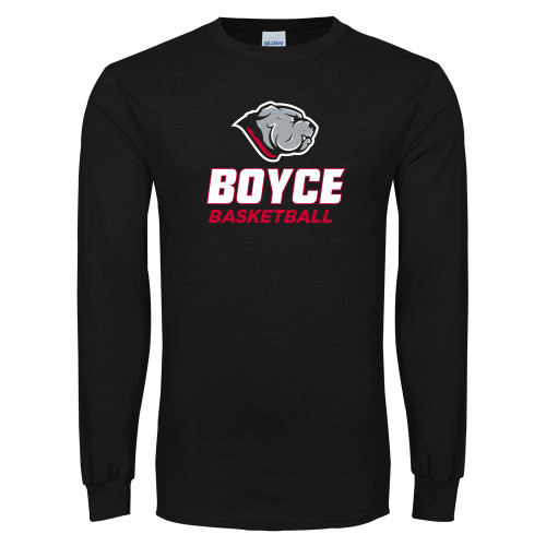 Black Long Sleeve T Shirt-Basketball