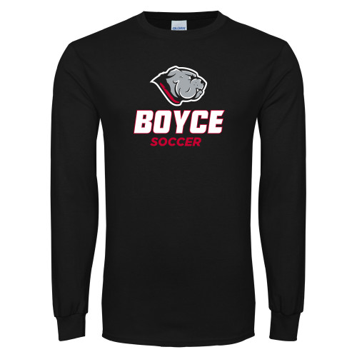 Black Long Sleeve T Shirt-Soccer