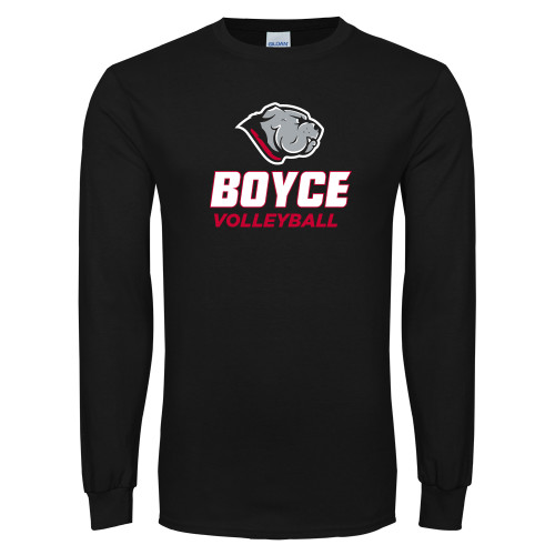 Black Long Sleeve T Shirt-Volleyball