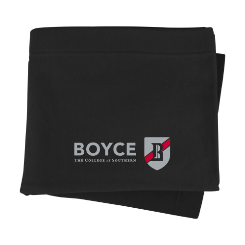 Black Sweatshirt Blanket-Boyce Primary Mark