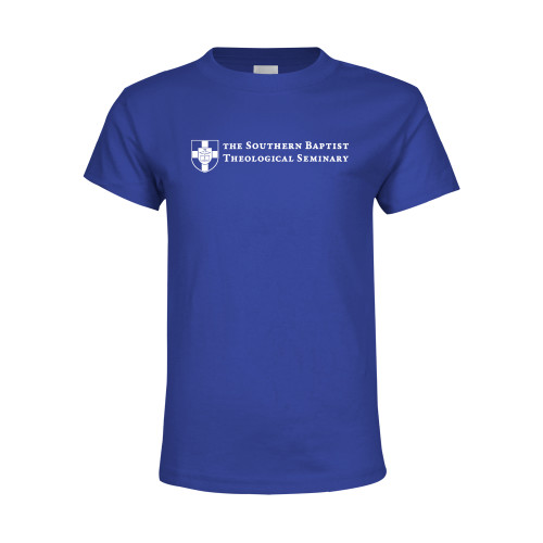 Youth Royal T Shirt-Primary Mark
