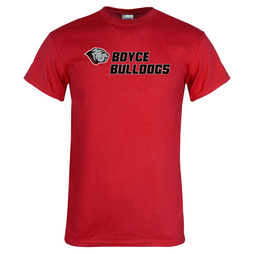 Red T Shirt-Boyce Bulldogs w Bulldog Head