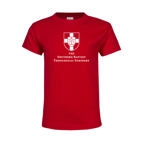 Youth Red T Shirt-Primary Mark Vertical