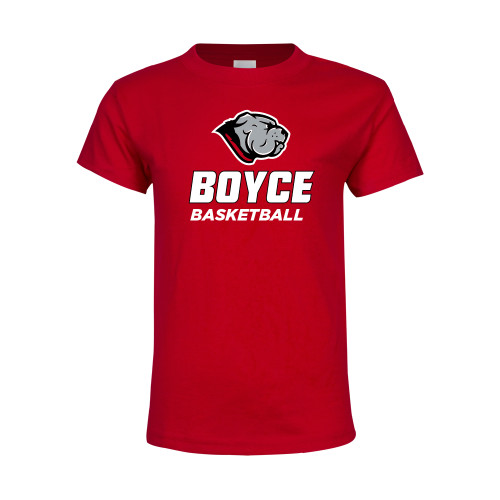 Youth Red T Shirt-Basketball