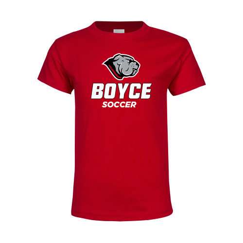 Youth Red T Shirt-Soccer