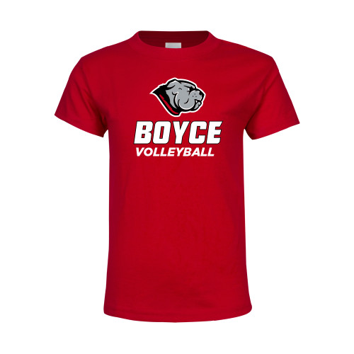 Youth Red T Shirt-Volleyball