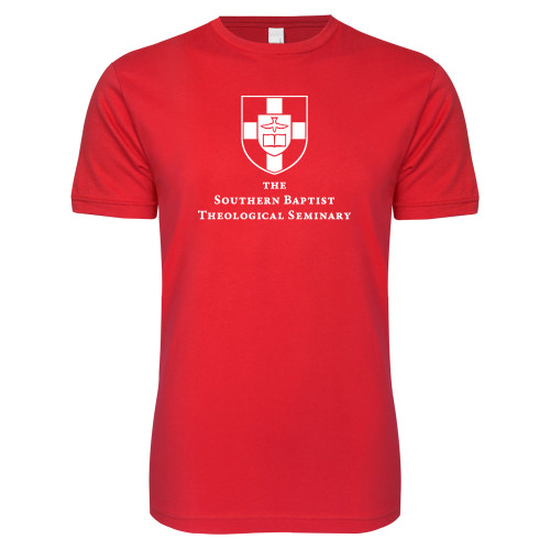 Next Level Red Softstyle T Shirt-Primary Mark Vertical