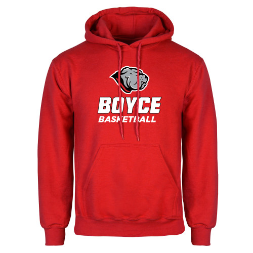 Red Fleece Hoodie-Basketball