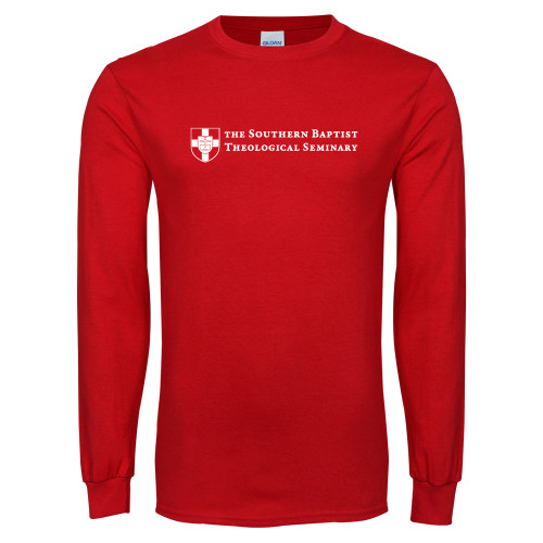 Red Long Sleeve T Shirt-Primary Mark