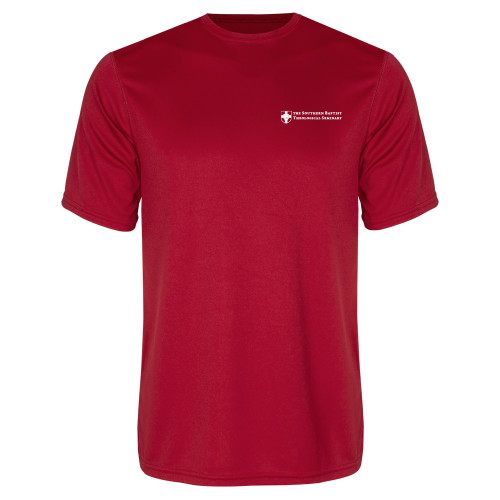 Red Performance Tee-Primary Mark