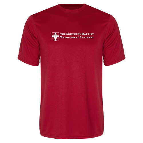 Red Performance Tee-Primary Mark