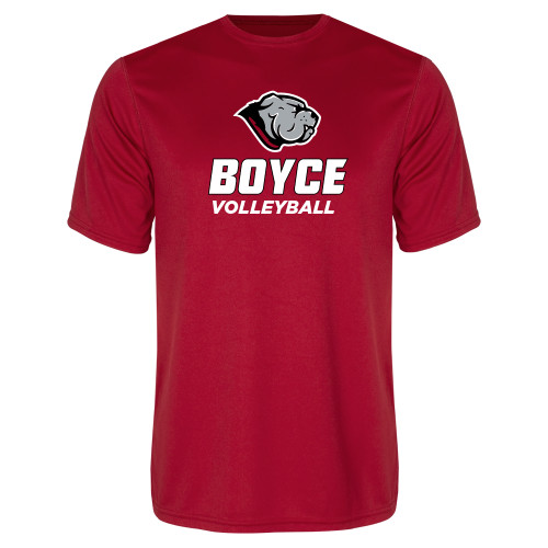Red Performance Tee-Volleyball